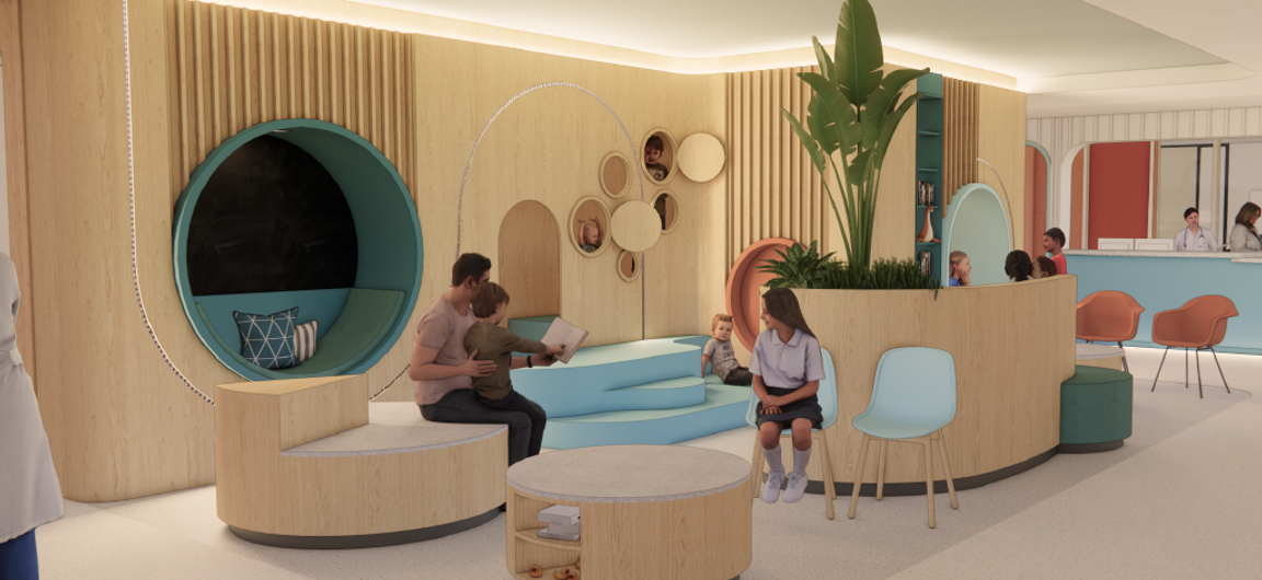 Polikliniek kindergeneeskunde wachtruimte